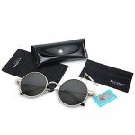 Joopin-Round Retro Polaroid Sunglasses Driving Polarized Glasses Men Steampunk