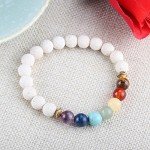 JoyJon Chakra Bracelet Lava Rock Stone Essential Oil Diffuser Natural Amazonite Gemstone Beads Men Women Bracelets Mother’s Day Gift