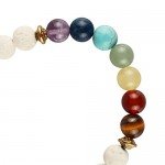 JoyJon Chakra Bracelet Lava Rock Stone Essential Oil Diffuser Natural Amazonite Gemstone Beads Men Women Bracelets Mother’s Day Gift