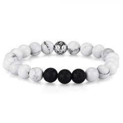 JoyJon Chakra Bracelet Lava Rock Stone Essential Oil Diffuser Natural Amazonite Gemstone Beads Men Women Bracelets Mother’s Day Gift