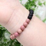 JoyJon Chakra Bracelet Lava Rock Stone Essential Oil Diffuser Natural Amazonite Gemstone Beads Men Women Bracelets Mother’s Day Gift