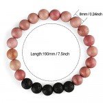 JoyJon Chakra Bracelet Lava Rock Stone Essential Oil Diffuser Natural Amazonite Gemstone Beads Men Women Bracelets Mother’s Day Gift