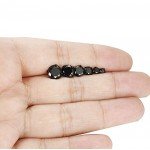 Jstyle 6 Pairs 18G Stainless Steel Mens Womens Stud Earrings Cartilage Ear Piercings Helix Tragus Barbell CZ 3-8mm