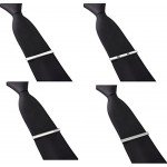 Jstyle 8 Pcs Tie Clips Set for Men Tie Bar Clip Set for Regular Ties Necktie Wedding Business Clips with Box