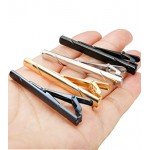 Jstyle 8 Pcs Tie Clips Set for Men Tie Bar Clip Set for Regular Ties Necktie Wedding Business Clips with Box