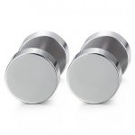 Jstyle Jewelry 3-6 Pairs Stainless Steel Mens Womens Stud Earrings Ear Plugs Tunnel