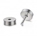 Jstyle Jewelry 3-6 Pairs Stainless Steel Mens Womens Stud Earrings Ear Plugs Tunnel