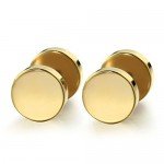 Jstyle Jewelry 3-6 Pairs Stainless Steel Mens Womens Stud Earrings Ear Plugs Tunnel