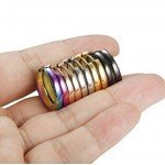 Jstyle Stainless Steel Mens Womens Hoop Earrings Huggie Ear Piercings