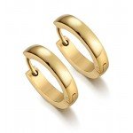 Jstyle Stainless Steel Mens Womens Hoop Earrings Huggie Ear Piercings