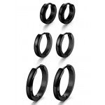 Jstyle Stainless Steel Mens Womens Hoop Earrings Huggie Ear Piercings