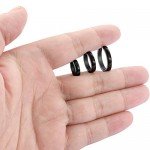 Jstyle Stainless Steel Mens Womens Hoop Earrings Huggie Ear Piercings