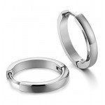Jstyle Stainless Steel Mens Womens Hoop Earrings Huggie Ear Piercings