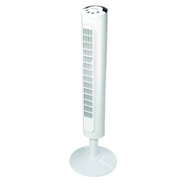 Kaz Honeywell HYF023W Comfort Control Tower Fan, Wide Area Cooling, White