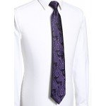 KissTies Mens Necktie Paisley Tie + Gift Box