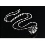 LBFEEL Stainless Steel Anatomical Organ Heart Pendant Necklace for Men in 3 Colors With a Gift Box