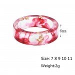 LIEBE ENGEL Hot Sale 8 Colors Gold Foil Paper Inside Resin Ring For Women And Men Jewelry Colorful High Quality Handmade Ring LIEBE ENGEL Hot Sale 8 Colors Gold Foil Paper Inside Resin Ring For Women And Men Jewelry Colorful High Quality Handmade Ring