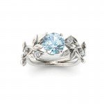 LNRRABC Flowers Finger Rings Stainless Steel Rings For Women Crystal Middle Ring Fashion Jewelry Wholesale