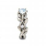 LNRRABC Flowers Finger Rings Stainless Steel Rings For Women Crystal Middle Ring Fashion Jewelry Wholesale