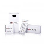 LONAGO Personalized Photo Necklace Custom Engraved Necklace Pendant Back and White Color Sterling Silver Gifts