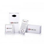 LONAGO Personalized Photo Necklace Custom Engraved Necklace Pendant Back and White Color Sterling Silver Gifts