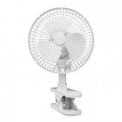 LORELL  6" Clip-On Fan,2-Speed,5' Cord,8"x6"x9-1/2",White