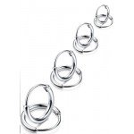 LOYALLOOK 4 Pairs Stainless Steel Basic Small Large Endless Hoop Earrings Silver Golden Rose Tone Hoop Earrings 10-20MM