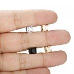 LOYALLOOK Stainless Steel Stud Earrings for Women Mens Non-piercing Magnetic Earrings Square Cubic Zirconia