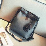 Lady Vintage Bucket Bags Handbags Bolsa Feminina Scrub Women Bucket Bag Tassel Messenger Bag Retro Shoulder Bag Simple Crossbody