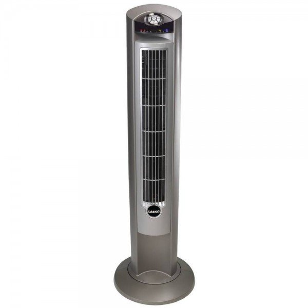 Lasko Wind Curve Fan with Fresh Air Ionizer, 42-Inch, Silver (2551)