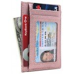 Linscra Leather RFID Blocking Minimalist Credit Card Holder Slim Pocket Wallets for Men & Women