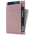 Linscra Leather RFID Blocking Minimalist Credit Card Holder Slim Pocket Wallets for Men & Women