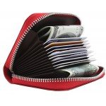 Linscra Leather RFID Blocking Minimalist Credit Card Holder Slim Pocket Wallets for Men & Women