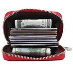 Linscra Leather RFID Blocking Minimalist Credit Card Holder Slim Pocket Wallets for Men & Women