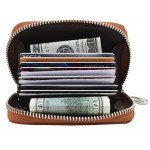 Linscra Leather RFID Blocking Minimalist Credit Card Holder Slim Pocket Wallets for Men & Women