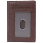 Linscra Leather RFID Blocking Minimalist Credit Card Holder Slim Pocket Wallets for Men & Women