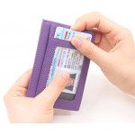 Linscra Leather RFID Blocking Minimalist Credit Card Holder Slim Pocket Wallets for Men & Women