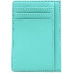 Linscra Leather RFID Blocking Minimalist Credit Card Holder Slim Pocket Wallets for Men & Women