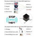 Linscra Leather RFID Blocking Minimalist Credit Card Holder Slim Pocket Wallets for Men & Women