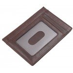 Linscra Leather RFID Blocking Minimalist Credit Card Holder Slim Pocket Wallets for Men & Women