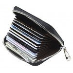 Linscra Leather RFID Blocking Minimalist Credit Card Holder Slim Pocket Wallets for Men & Women