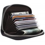 Linscra Leather RFID Blocking Minimalist Credit Card Holder Slim Pocket Wallets for Men & Women