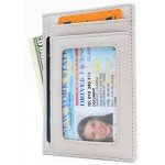 Linscra Leather RFID Blocking Minimalist Credit Card Holder Slim Pocket Wallets for Men & Women