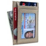 Linscra Leather RFID Blocking Minimalist Credit Card Holder Slim Pocket Wallets for Men & Women