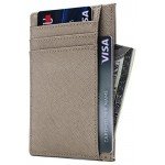 Linscra Leather RFID Blocking Minimalist Credit Card Holder Slim Pocket Wallets for Men & Women