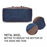 MARKROYAL Canvas Leather Men Travel Bags Carry on Luggage Bags Men Duffel Bags Travel Tote Large Weekend Bag Overnight