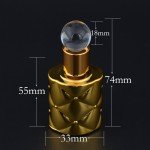 MUB - 10ml Empty Glass Dropper Bottle Perfume,Stylish Mini Parfum Bottle Refillable For Travel As Gift Funnel