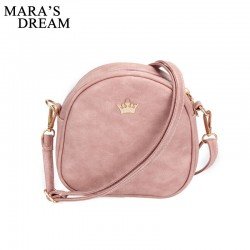 Mara's Dream 2018 Handbag Phone Purse Women Small Bag Imperial Crown PU Leather Women Shoulder Bag Small Shell Crossbody Bag 