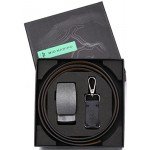 Marino Men’s Genuine Leather Ratchet Dress Belt With Automatic Buckle, Enclosed in an Elegant Gift Box