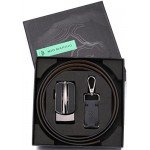 Marino Men’s Genuine Leather Ratchet Dress Belt With Automatic Buckle, Enclosed in an Elegant Gift Box